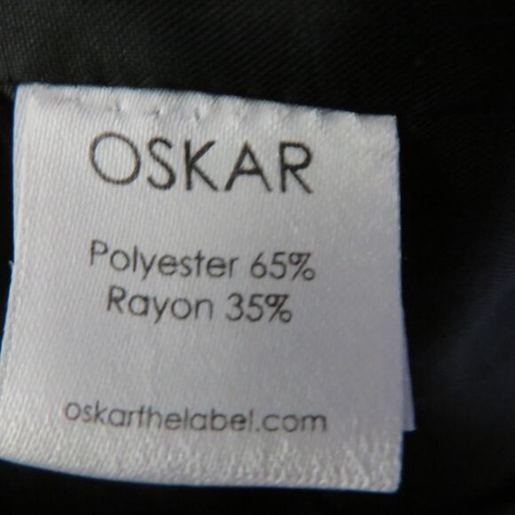 Oskar the Label Womens Sz S Black Dress Pants Structured Pants Office Wear - Picture 6 of 7
